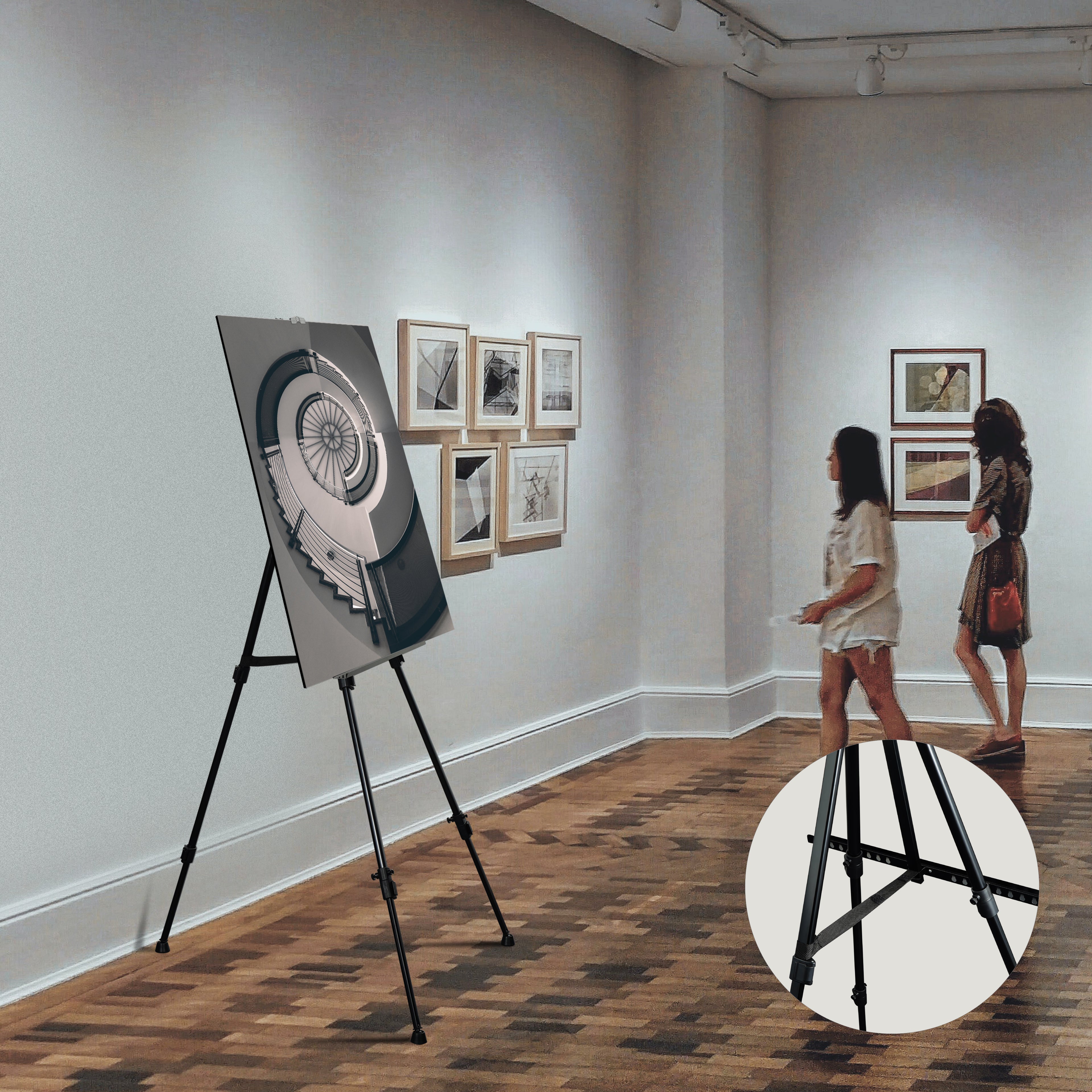 Artify 67 Inches Double Tier Adjustable Easel Stand - Artify