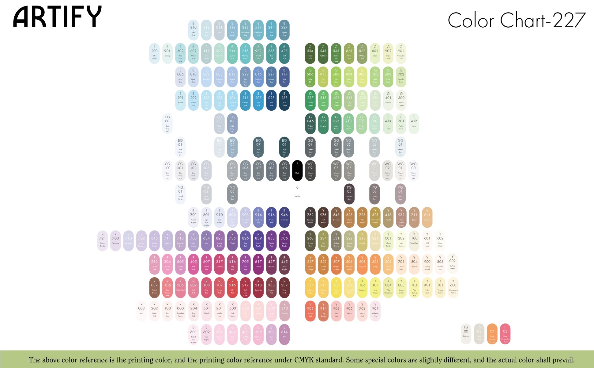 Caliart Alcohol Markers 180pc. Greys Included Color Wheel Set by