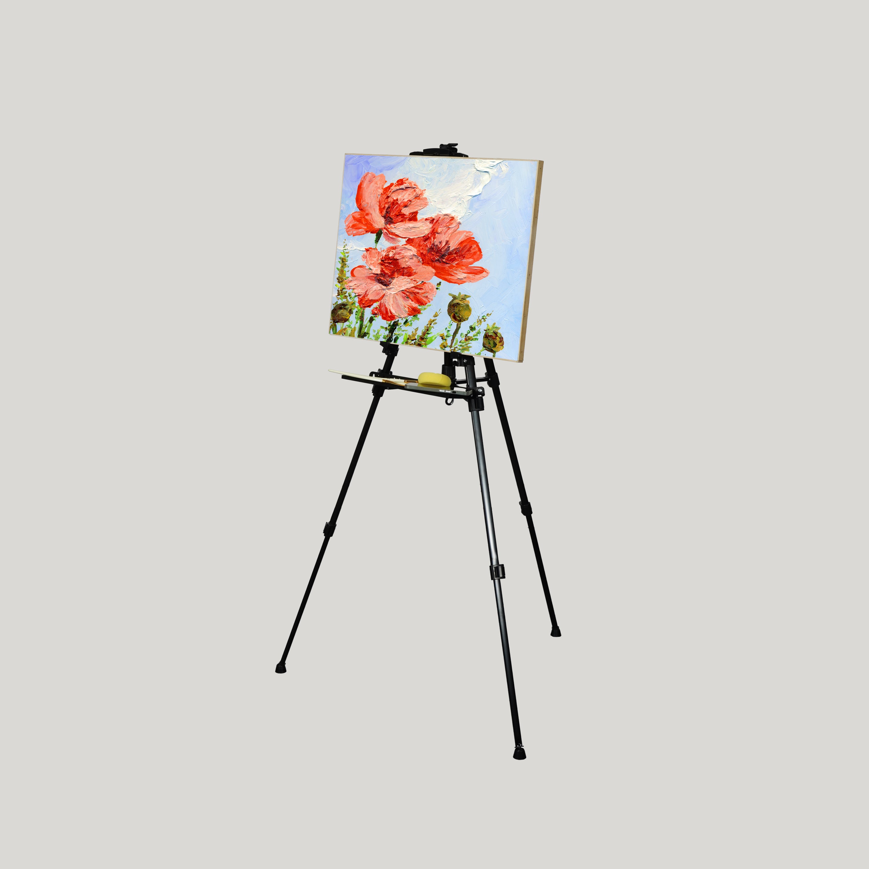 STANDNEE Artist Easel Stand Painting Stand Art Easel for Display & Painting, 20 to 61 Art Tripod with Tray, Adjustable Heig