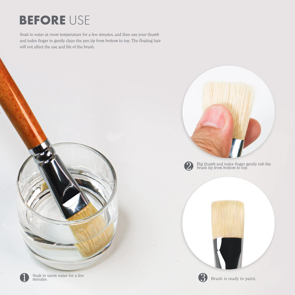 ARTIFY 15 pcs Professional Oil Paint Brush Set - Artify