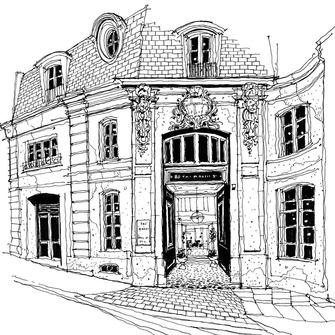 Architecture Line Draft — One Set Containing Multiple Pictures - Artify