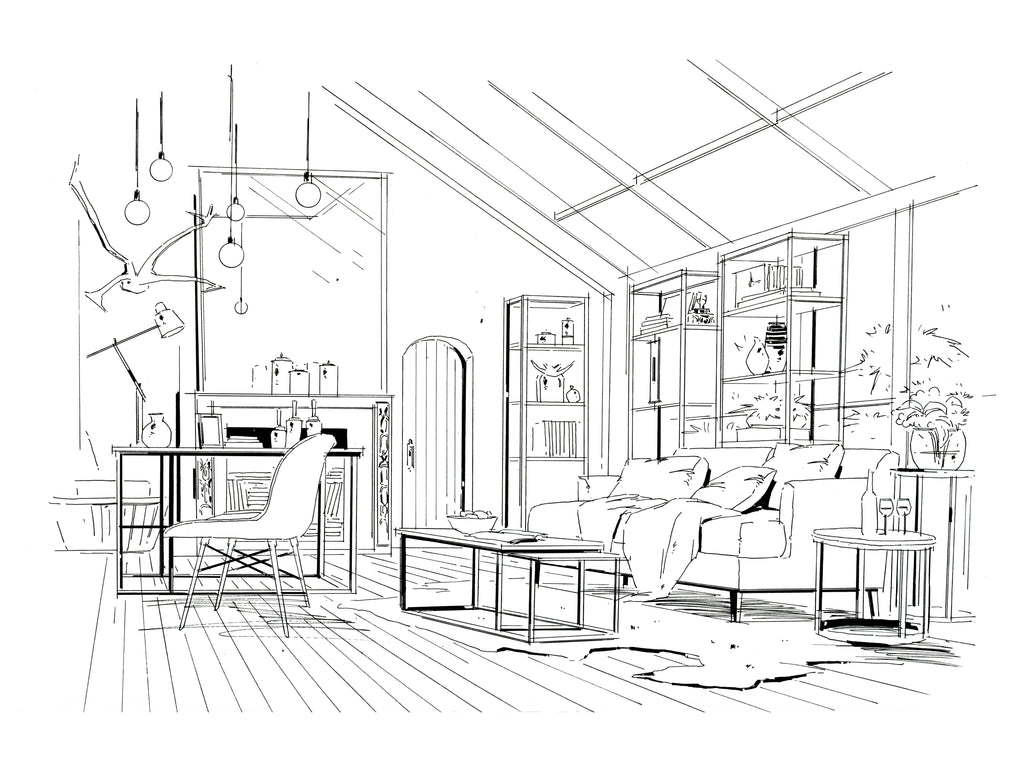 Lovely Home Line Draft — One Set Containing Multiple Pictures - Artify