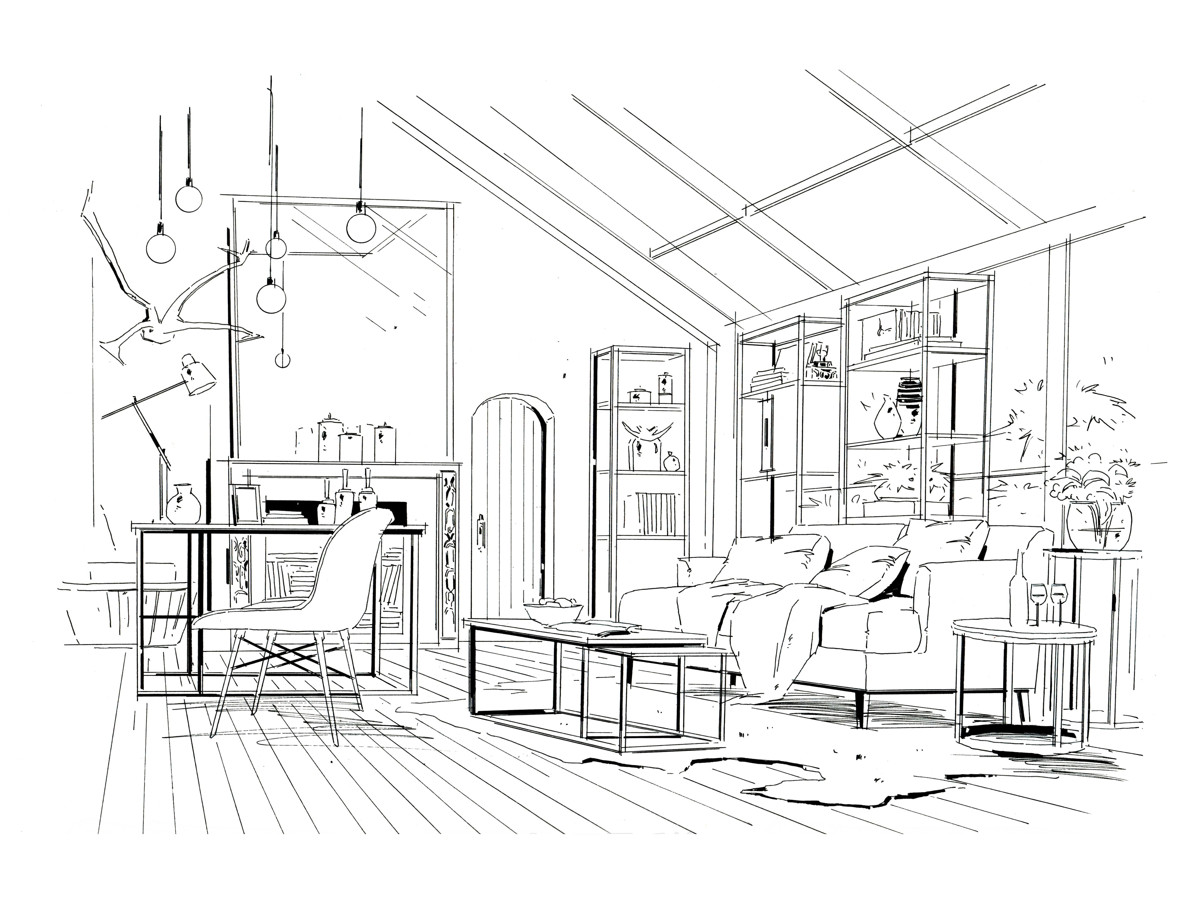 Lovely Home Line Draft — One Set Containing Multiple Pictures - Artify