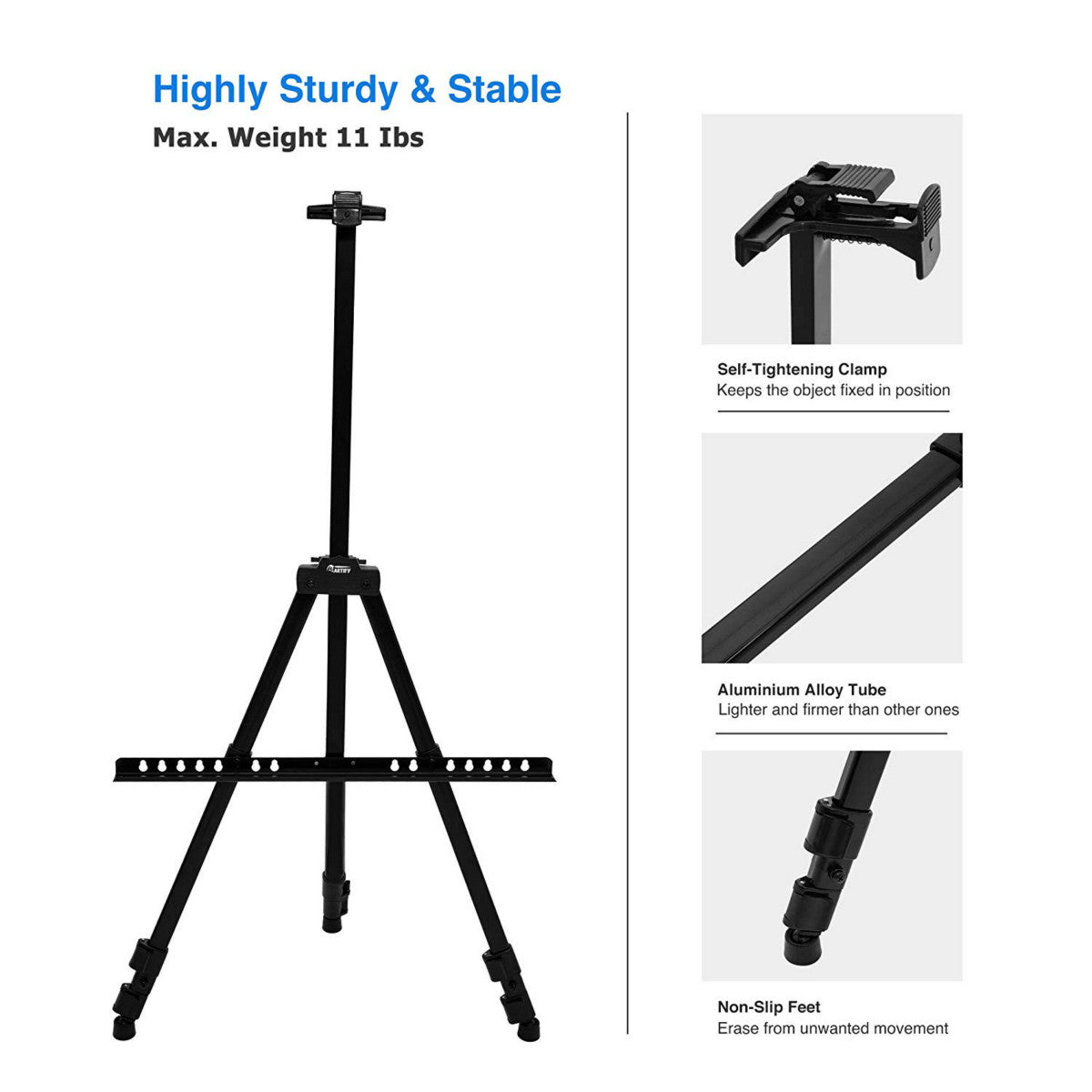 Aluminum Tripod for Painting and Display - Artify