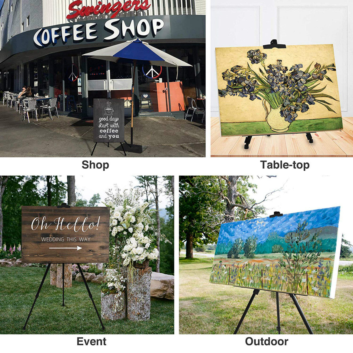 Artify | Easel Stand | Aluminum Tripod for Painting and Display - Artify